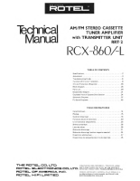 Rotel RCX-860-860L - Technical manual 